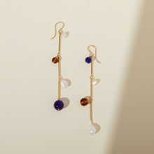 Load image into Gallery viewer, Fête Earrings - 3&quot; Blue
