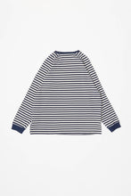 Load image into Gallery viewer, Oversized Striped Top with Side Slits
