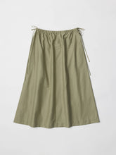 Load image into Gallery viewer, Textured Midi Skirt with Side Ties in Olive
