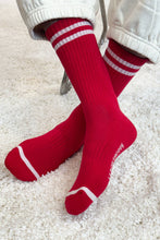 Load image into Gallery viewer, Extended Boyfriend Socks: Maroon
