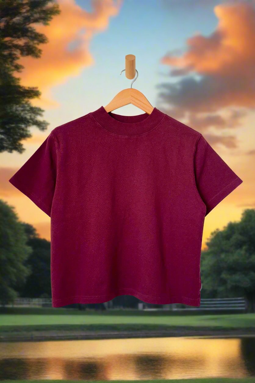 Sunset Mock Neck Tee