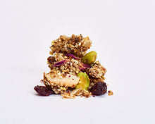 Load image into Gallery viewer, Sour Cherry &amp; Pistachio Rose Granola 3oz bag
