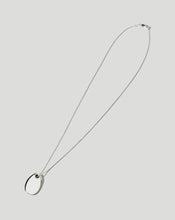 Charger l&#39;image dans la galerie, Small Pebble Pendant Necklace Silver Chain

