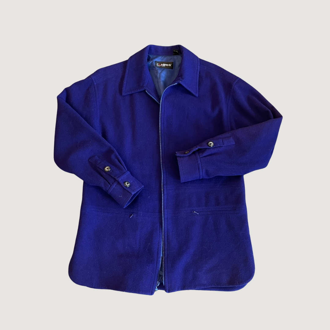 Cobalt Jacket with Zipper