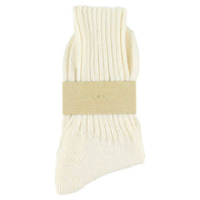 Cargar imagen en el visor de la galería, Women Crew Socks - Off White: EU 36/41   UK 3.5/7   US 6/9.5
