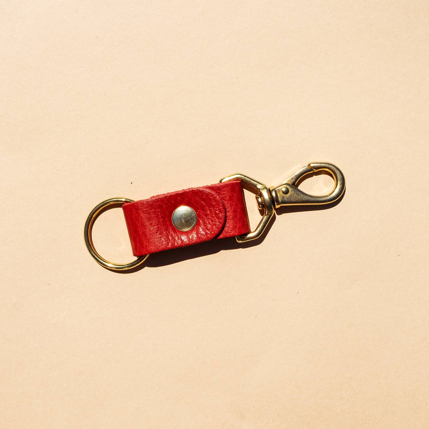 Keychain - Tomato Leather