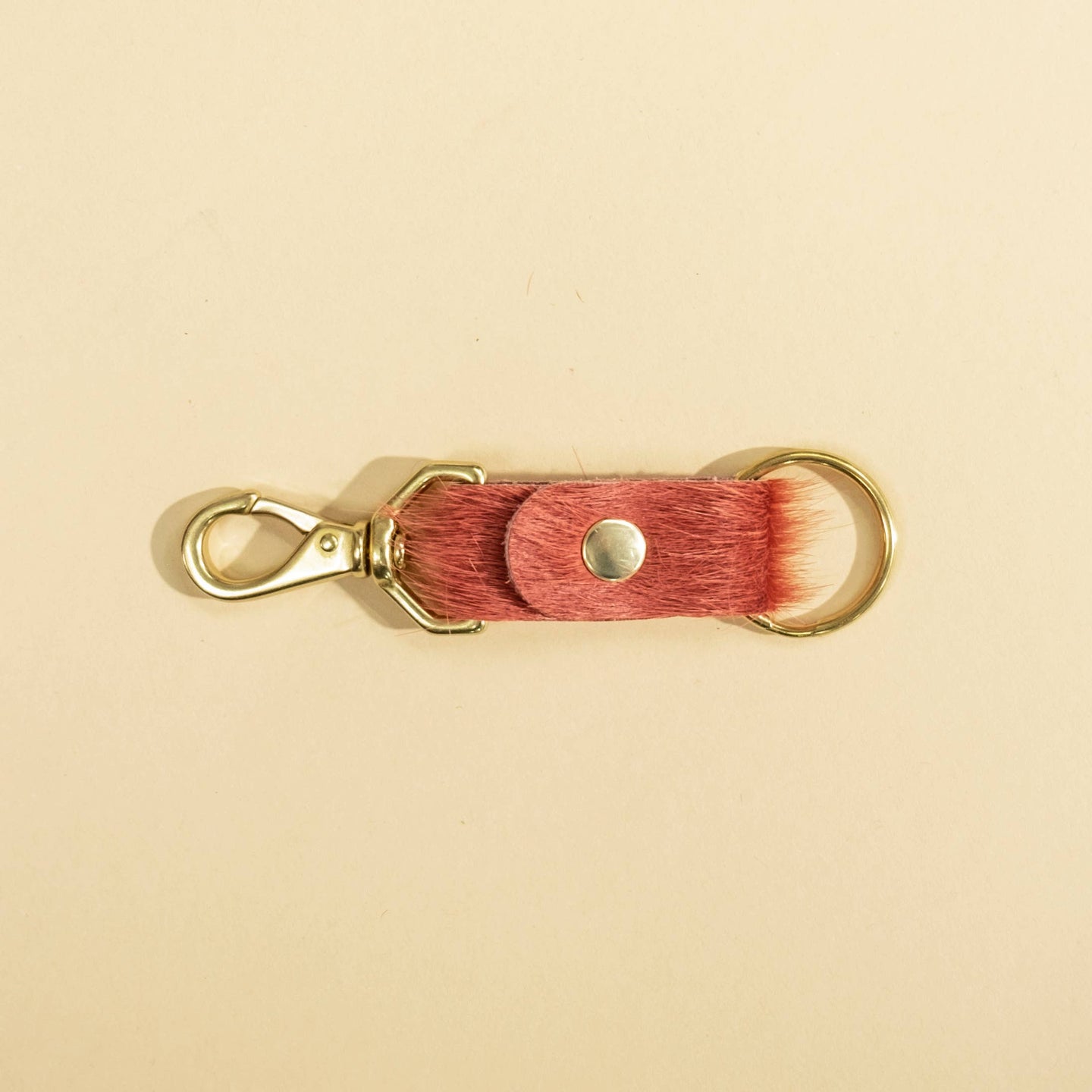 Keychain - Lychee Hair on Hide