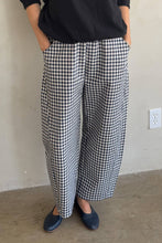 Load image into Gallery viewer, Arc Pants in Navy Gingham
