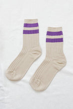 Cargar imagen en el visor de la galería, Her Socks - Varsity: Ube
