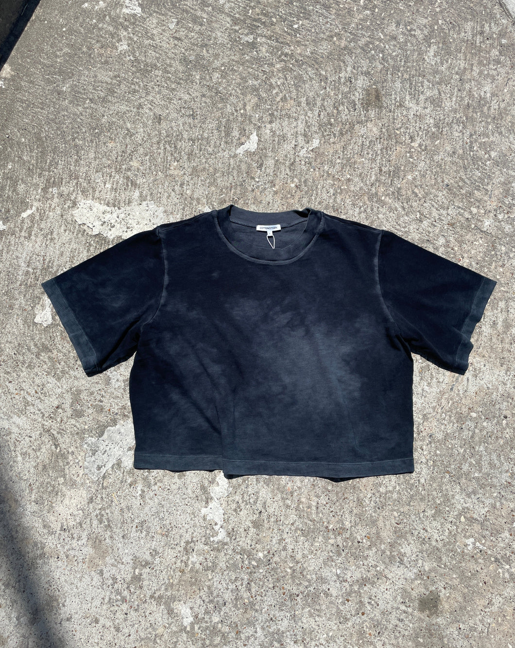 Tokyo Crop Tee in Vintage Black