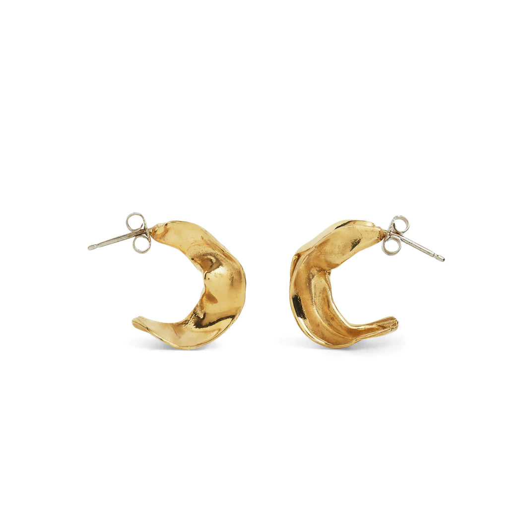 Spica Earrings in Brass